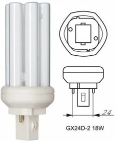 LEDVANCE Žiarivka 18W GX24D-2 interna