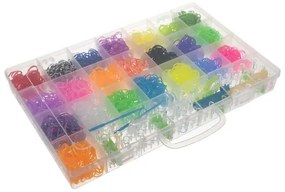 Súprava na výrobu DIY náramkov, 22 farieb, 4400 ks | Kruzzel