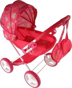 Červený kočík pre bábiky