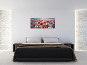 Obraz - Pole vlčích makov (120x50 cm)