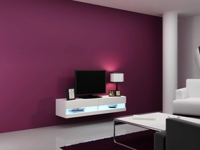 Vintino TV stolík MADRID-biely mat/biely lesk