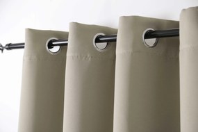 Béžový záves OXFORD 140x250 cm Zavesenie: Kovové krúžky
