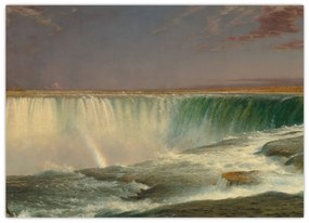 Sklenený obraz - Frederic Edwin Church, Niagara, reprodukcia (70x50 cm)