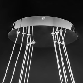 Toolight Toolight, LED krištáľové závesné svietidlo APP772-3CP, chrómová, OSW-05023