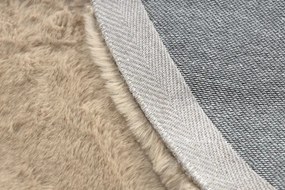 Koberec BUNNY tmavobéžový kruh