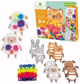 Stick & Fun - zdobenie brmbolcami - domáce zvieratká