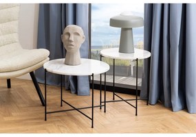 Okrúhly odkladací stolík s mramorovou doskou ø 52 cm Avila – Actona