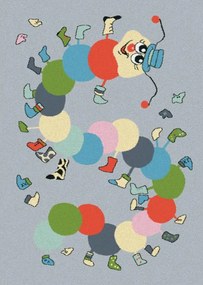 Detský koberec Funky Top Ivo sivý