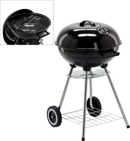 CH Záhradný kotlový gril na drevené uhlie - čierna