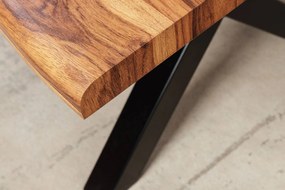Dizajnový jedálenský stôl Kaniesa 200 cm vzor orech - II. Trieda