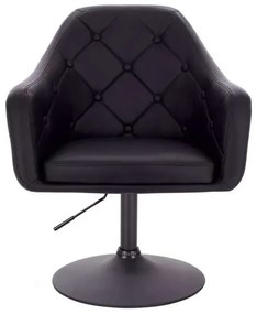 LuxuryForm DESIGN Kreslo ANDORA na čiernom tanieri - čierne