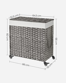 Kôš na bielizeň na kolieskach Darlene 140 l