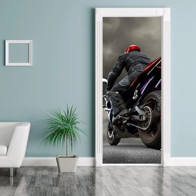 Fototapeta na dvere - Motorkár (95x205cm)