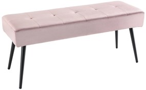 Lavica Boutique 100cm ružový zamat