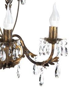 ONLI - Nástenné svietidlo TERESA 3xE14/6W/230V bronzová