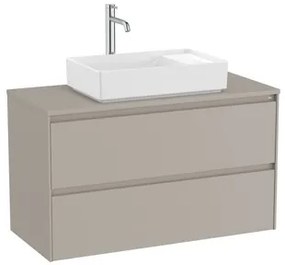 Kúpeľňová skrinka pod umývadlo Roca Ona 99,4x58,3x45,7 cm piesková mat ONADESK1002ZPM