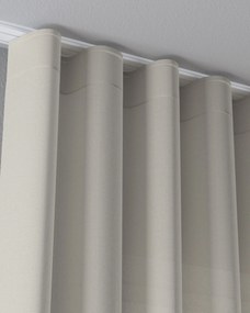 Záclona s riasením WAVE farba produktu béžová látka polopriehľadný, zapletaná