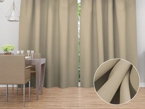 Biante Dekoračný záves Rongo RG-077 Latte 140x250 cm