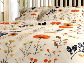 Mikroplyšové obliečky PAPAVA krémové Rozmer obliečky: 70 x 90 cm | 140 x 200 cm