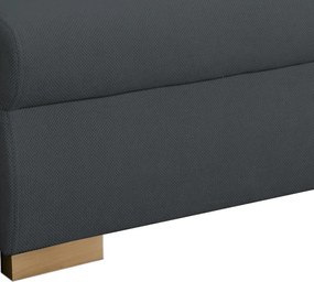 Rohová sedačka Helvetius, tmavo šedá látka