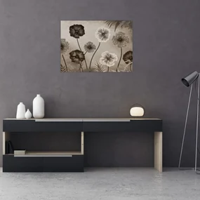 Obraz - Kreslené kvety (70x50 cm)