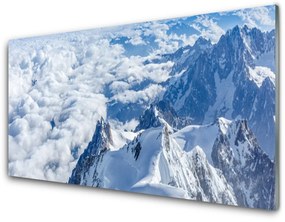 Obraz na skle Hory príroda 100x50 cm