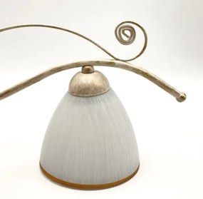 Luster na reťazi RETRO 2xE27/60W/230V zlatá/patina