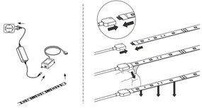 Eglo 32733 - LED RGB pásik 5m STRIPE-C LED/19W/230V