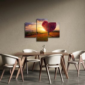 Obraz stromu v tvare srdca (90x60 cm)