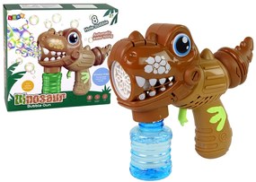 Lean Toys Bublifuk v tvare Dinosaura – hnedý