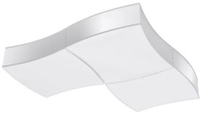 Sollux SL.1055 - Stropné svietidlo SQUARE 6xE27/60W/230V biela