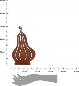 Záhradná kovová dekorácia PUMPIE hnedá