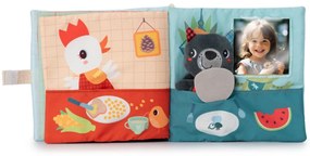 Lilliputiens - textilná knižka s prstovou bábkou - vlk Ľudovít sa učí jesť