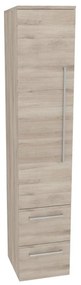 Mereo Bino, kúpeľňová skrinka vysoká 163 cm, ľavá, Multidecor, Dub Kronberg svetlý, MER-CN697DKRS