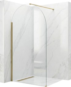 Rea Heaven, sprchová zástena Walk-in, 90 cm, zlatá matná, REA-K6685