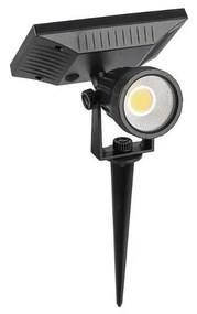 V-Tac LED Solárne svietidlo SPIKE LED/2W/5,5V IP65 4000K 1200 mAh VT0703