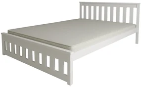 Posteľ MAICA 90 x 200 cm, biela Rošt: Bez roštu, Matrac: Matrac Deluxe 10 cm