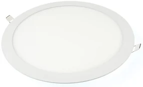 BERGE LED panel kruhový - 300x300x17mm vstavaný - 24W - 230V - 1900Lm - teplá biela