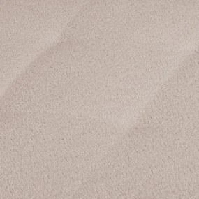 Béžový taburet z textílie buklé Ariella – Ropez