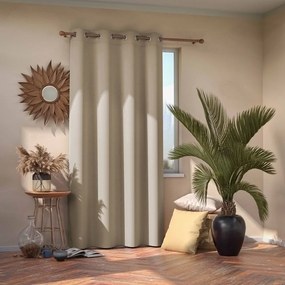Krémovobiely zatemňovací záves 140x245 cm Eyelets – Restilo