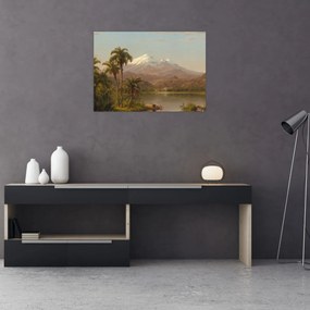 Sklenený obraz - Frederic Edwin Church, Tamaca Palms, reprodukcia (70x50 cm)