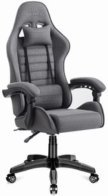 Herná stolička HC-1003 sivá látková