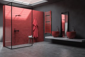 Regnis LE-P, vykurovacie teleso 540x1435mm, 702W, čierna, LE-P/140/50/BLACK