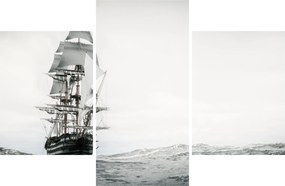Obraz - Loď plávajúca po oceáne (90x60 cm)