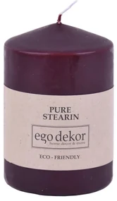 Vínovočervená sviečka Eco candles by Ego dekor Top, doba horenia 25 h