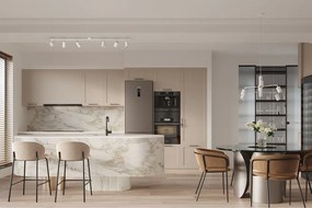 Biele kovové závesné svietidlo Virta – Sollux