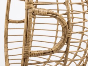 Tmavohnedé závesné kreslo BORNEO so stojanom