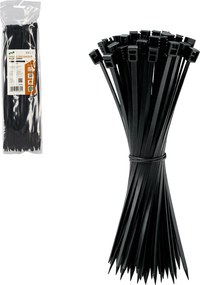 SADA 100 SVORIEK 3,6 x 300 MM ČIERNA balenie = 10 sád *3845