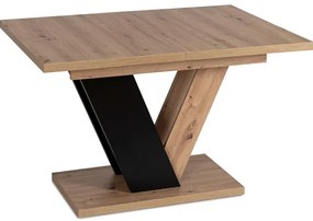 Jedálnský rozkladací stôl ARES hnedý/čierny dub- vintino.sk