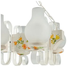 Brilagi - Luster na reťazi QUEEN 3xE14/40W/230V buk/krémová